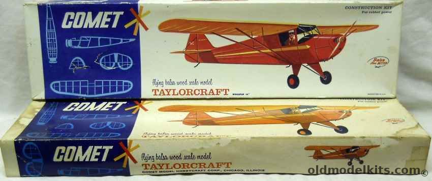 Comet TWO Taylorcraft Kits - 54 inch Wingspan Flying Models for RC, 3505 plastic model kit
